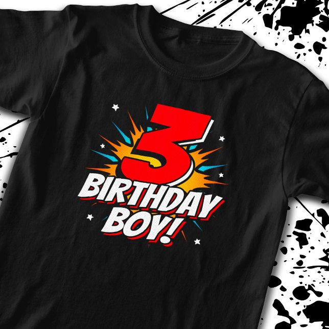 T-shirt Superhero Anniversaire Garçon - 3 ans - 3e anniver (Créateur téléchargé)
