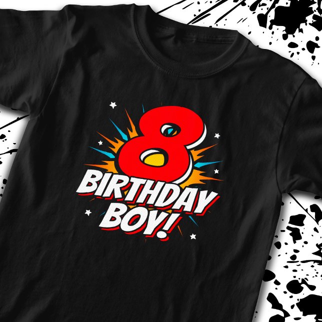 T-shirt Superhero Anniversaire Garçon - 8 ans - 8e anniver (Créateur téléchargé)