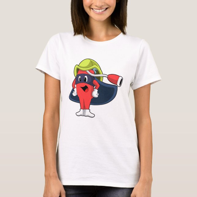 T-shirt Superhero comme pompier (Devant)