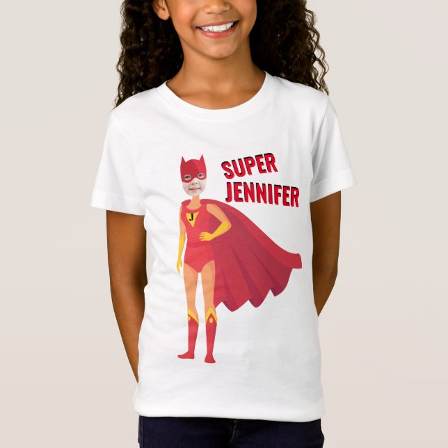 T-Shirt Superhero Extraordinaire fille anniversaire cadeau (Devant)