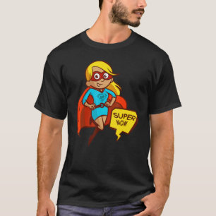 T-shirt Superhero Fête des Mères Super Maman Comic Book