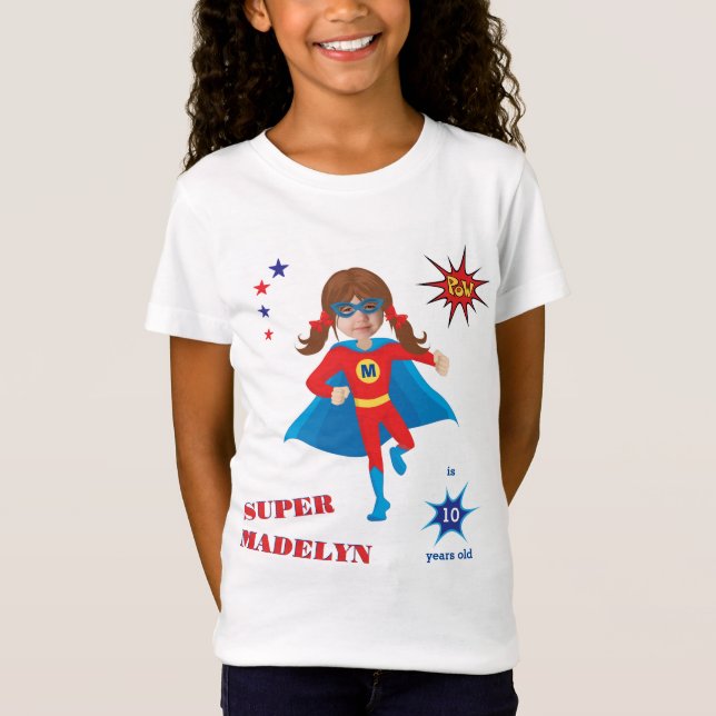 T-Shirt Superhero fille sensationnelle Anniversaire fantas (Devant)