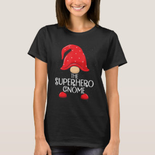 T-shirt Superhero Gnome Matching Family Group Christmas Pa