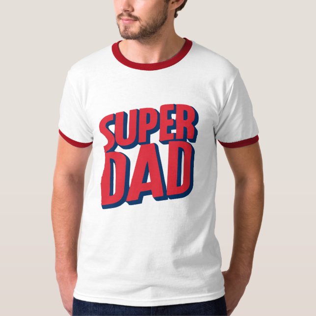 T-shirt Superhero papa (Devant)