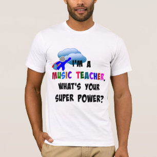T-shirt Superhero, professeur de musique