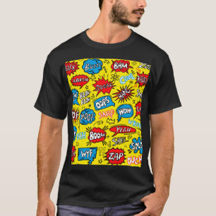 T-shirt Superhero Saga : Motifs comiques mignons