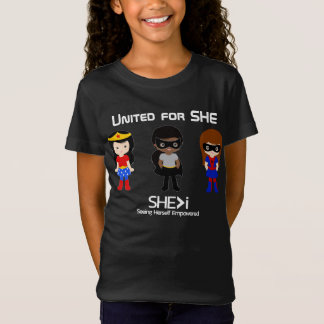 T-Shirt SUPERHERO White Outline - United for SHE