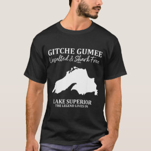 T-shirt Supérieur, Grand Lac, Gitche Gumee Vêtements Lacs
