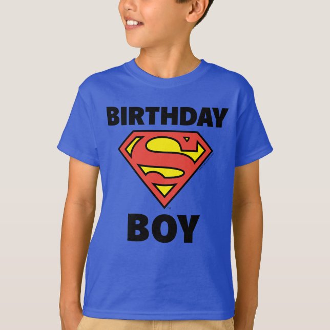 T-shirt Superman | Birthday Boy - Nom et âge (Devant)