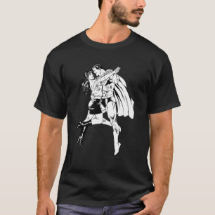 T-shirt Superman Black and White 4