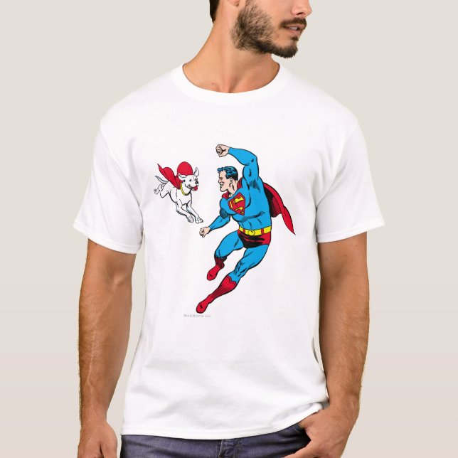 T-shirt Superman et Krypto 2 (Devant)