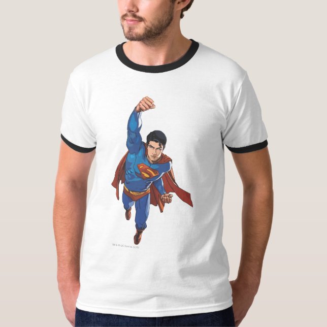 T-shirt Superman Flying Forward (Devant)