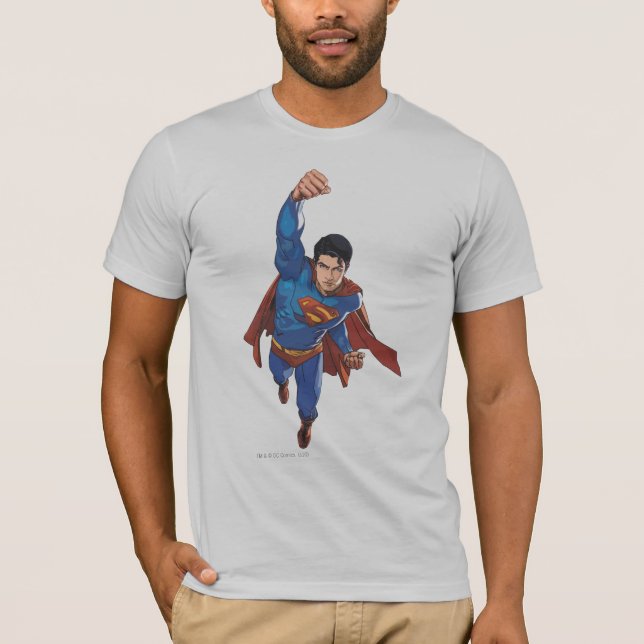 T-shirt Superman Flying Forward (Devant)