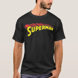 T-shirt Superman | Logo de lettres rouges jaunes