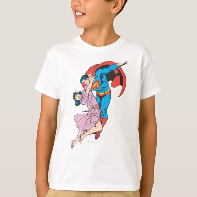 T-shirt Superman & Lois en rose (Devant)