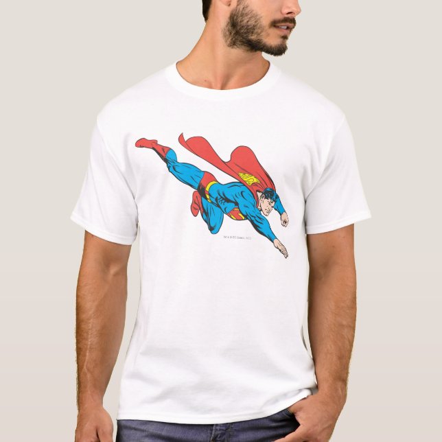 T-shirt Superman plonge à droite (Devant)