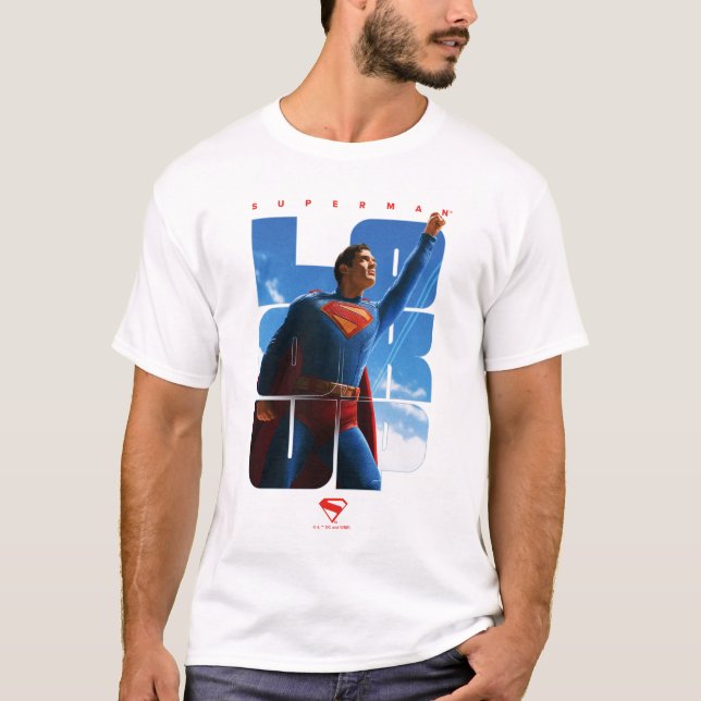 T-shirt Superman regarde Pose (Devant)