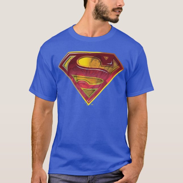 T-shirt Superman S-Shield | Logo de réflexion (Devant)