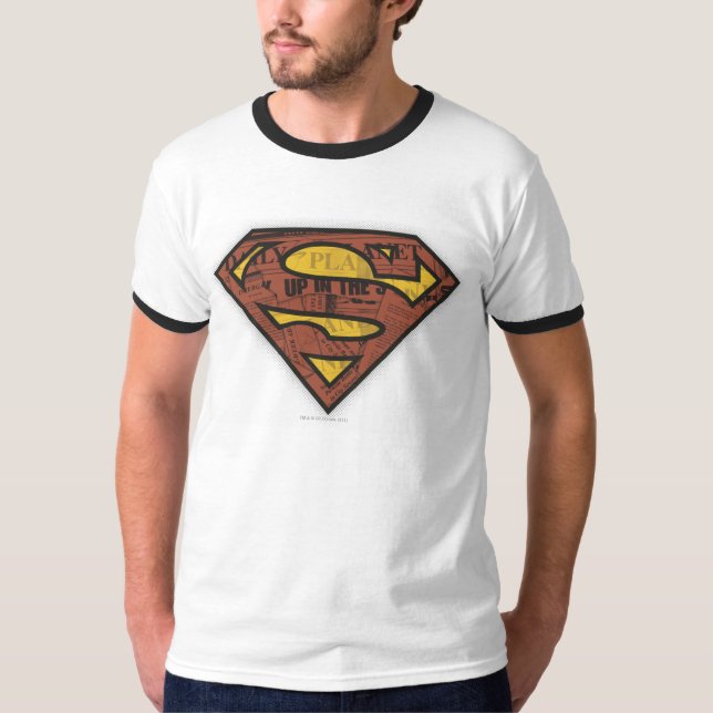 T-shirt Superman S-Shield | Logo des journaux (Devant)