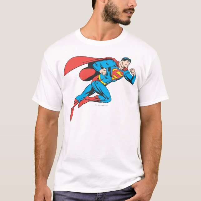 T-shirt Superman saute à droite (Devant)