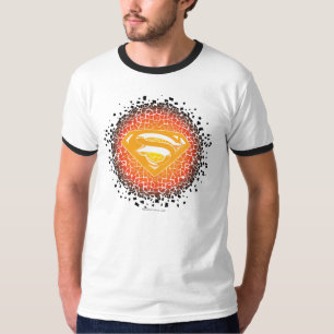T-shirt Superman Stylisé  Logo de craquelures