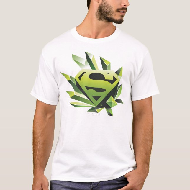 T-shirt Superman Stylisé | Logo du Bouclier vert (Devant)