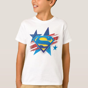 T-shirt Superman Stylisé   Logo Stars et Stripes