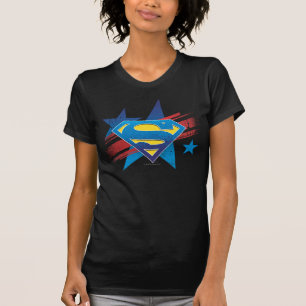 T-shirt Superman Stylized Stars and Stripes Logo
