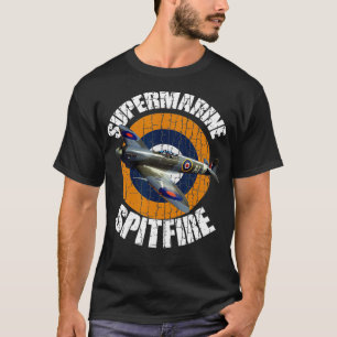 T-shirt Supermarine Spitfire RAF Warbird Militaire 2ÈME GU
