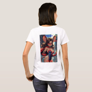 T-shirt SuperMouse Femme Obtient des pouvoirs femmes T-shi
