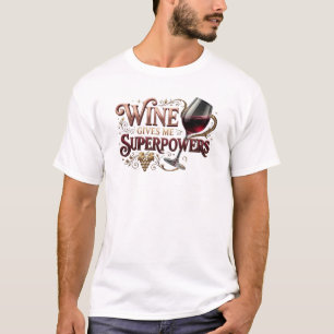 T-shirt Superpuissances du VIN Classique Art wearable