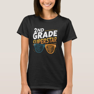 T-shirt Superstar De 2E Année Retour À L'École Deuxième An