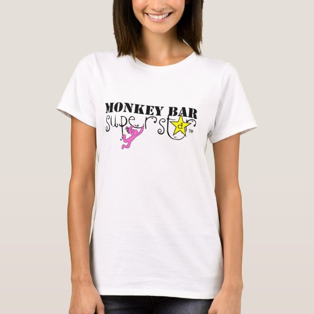 T-shirt Superstar de barre de singe (filles) (Devant)