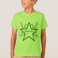 Superstar Swirls Enfants Chemise, Vert Forêt