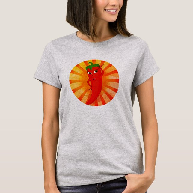 T-shirt Superstar vintage Red Pepper (Devant)