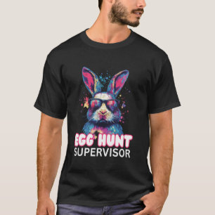 T-shirt Superviseur de chasse aux œufs de Pâques Maman Pap