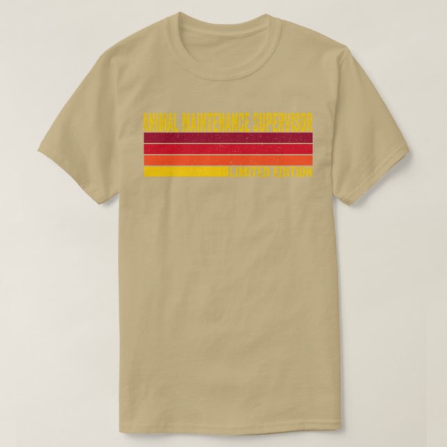 T-shirt Superviseur de la maintenance animale (Design devant)