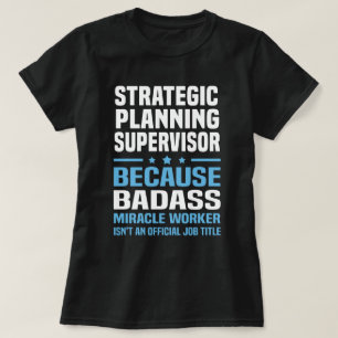 T-shirt Superviseur de la planification stratégique