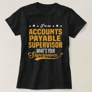 T-shirt Superviseur des comptes fournisseurs