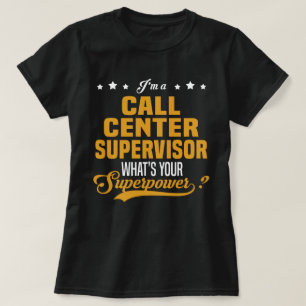 T-shirt Superviseur du centre d'appel