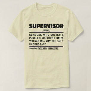 T-shirt Superviseur Noun Définition Gérer papa Sarcasme