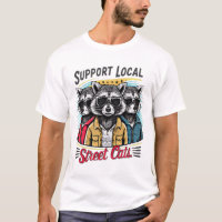Support Chats de rue locaux : Gang de joli Raccoon