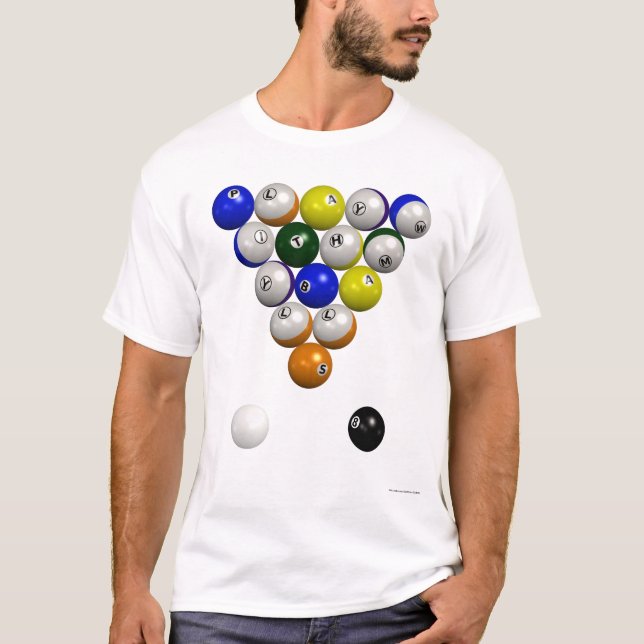 T-shirt Support de billards (Devant)