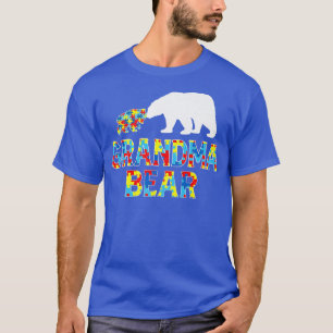 T-shirt Support de l'ours de grand-mère de sensibilisation