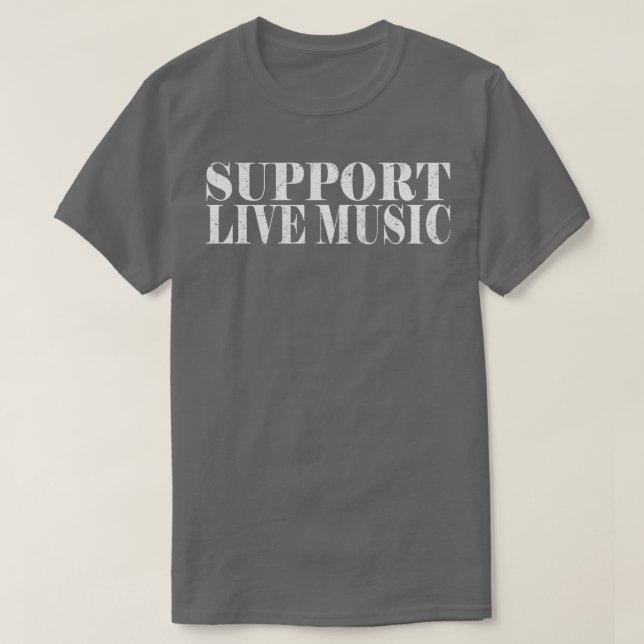 T-shirt Support de musique Live (Design devant)