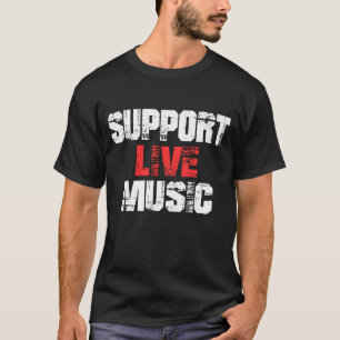 T-shirt Support de musique Live