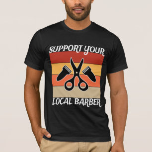 T-shirt Support de votre barbier local