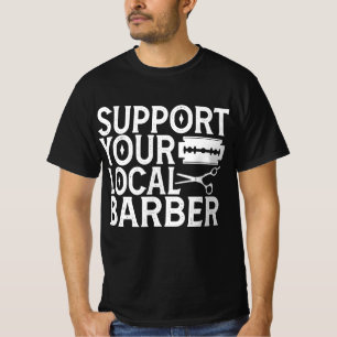 T-shirt Support de votre barbier local 2024