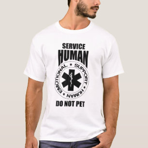 T-shirt Support émotionnel Humain Ne pas familier Chien Pr
