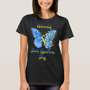 T-shirt Support et Awar de la Journée mondiale du syndrome